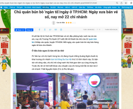 Chủ quán bún bò 